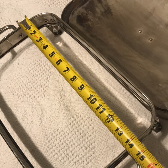 Silver Serving Stand with glass missing - Picture 3 of 10